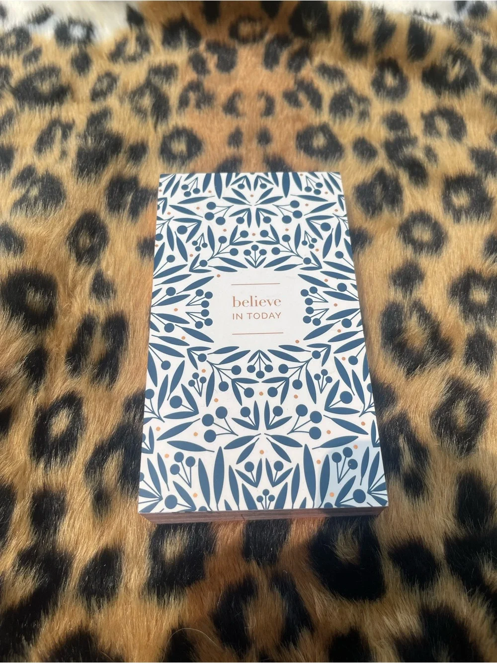 NEW Believe In Today Floral Pattern Notepad